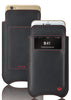 Apple iPhone 12 Pro Max Wallet Case in Black Leather | Screen Cleaning Sanitizing Lining | smart window
