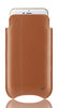 iPhone SE-2020 Sleeve Case in Tan Napa Leather | Screen Cleaning and Sanitizing Lining.