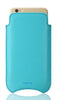 iPhone 8 / 7 Case in Blue Faux Leather | Screen Cleaning and Sanitizing Lining.
