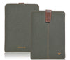 Apple iPad Sleeve in Green Cotton Twill | Screen Cleaning Sanitizing Lining