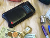 iPhone 8 Plus / 7 Plus Wallet Case Black Napa Leather | Screen Cleaning Sanitizing Microfiber Lining | smart window