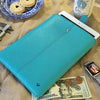 Apple iPad Sleeve Case in Blue Vegan Leather | Screen Cleaning and Sanitizing Lining