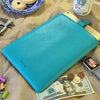 Apple iPad Sleeve Case in Blue Vegan Leather | Screen Cleaning and Sanitizing Lining