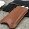 iPhone SE-1st Gen, 5 Case in Tan Napa Leather | Screen Cleaning antimicrobial lining