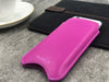 iPhone 6/6s Plus Sleeve Case in Pink Napa Leather | Screen Cleaning Sanitizing Lining | smart window