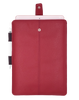 iPad Pro Sleeve Case in Rose Red Faux Leather | Screen Cleaning and Sanitizing Lining.