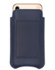 NueVue iPhone 11/iPhone XR Wallet Case Napa Leather | Blueberry Blue | Sanitizing Screen Cleaning Case