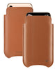 NueVue iPhone 11/iPhone XR Case Napa Leather | Tan | Sanitizing Screen Cleaning Case