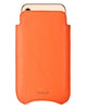 NueVue iPhone 11/iPhone XR Case Faux Leather  | Flame Orange | Sanitizing Screen Cleaning Case