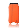 iPhone 6/6s Pouch Case in Orange Vegan Leather | Screen Cleaning Sanitizing Case.