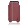 iPhone SE-1st Gen, 5s Pouch Case in Burgundy Napa Leather | Screen Cleaning Sanitizing Lining.