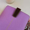 Apple iPad Sleeve in Purple Canvas | Screen Cleaning with Sanitizing Lining.