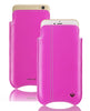 Apple iPhone 12 Pro Max Sleeve Case in Pink Leather | Screen Cleaning Sanitizing Lining