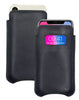 iPhone 13 / 13 Pro Black Leather Case with NueVue Patented Antimicrobial, Germ Fighting and Screen Cleaning Technology