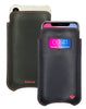 iPhone 13 / 13 Pro Black/Red Leather Case with NueVue Patented Antimicrobial, Germ Fighting and Screen Cleaning Technology