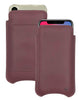 iPhone 13 / 13 Pro Chocolate Brown Leather Wallet Case with NueVue Patented Antimicrobial, Germ Fighting and Screen Cleaning Technology