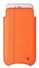 Apple iPhone 13 Pro Max Pouch Case in Kumquat Vegan Leather | Screen Cleaning Sanitizing lining