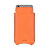 Apple iPhone 12 Pro Max Case in Kumquat Vegan Leather | Screen Cleaning Sanitizing Lining | Smart Window.