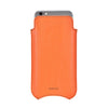 NueVue iPhone 11/iPhone XR Case Faux Leather  | Flame Orange | Sanitizing Screen Cleaning Case