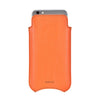 NueVue iPhone 11/iPhone XR Case Faux Leather  | Flame Orange | Sanitizing Screen Cleaning Case