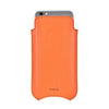 NueVue Vegan Leather Case Flame Orange rear no wallet