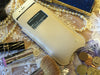 White Napa Leather 'Screen Cleaning' iPhone 6/6s pouch case with antimicrobial lining and smart window