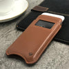 NueVue iPhone 6s tan leather case lifestyle 1