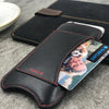 NueVue iPhone 8 / 7 Plus case black leather with wallet and window
