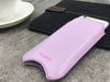 iPhone 8 / 7 Pouch Case in Purple Faux Leather | Screen Cleaning and Sanitizing Lining | Smart Window .