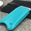 iPhone 6/6s Case in Blue Vegan Leather | Screen Cleaning Sanitizing Sleeve Case.