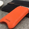 NueVue iPhone 6 Plus Orange Pouch cleaning case