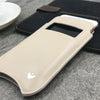 NueVue iPhone 14 Pro Max Case White leather with window