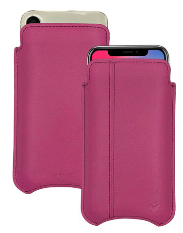 iPhone 13 / 13 Pro Samba Red Leather Case with NueVue Patented Antimicrobial, Germ Fighting and Screen Cleaning Technology