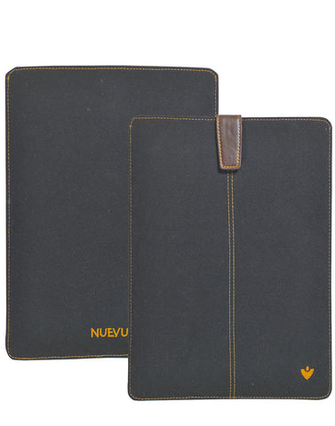 Samsung Galaxy Tab S3 Sleeve Case in Black Cotton Twill