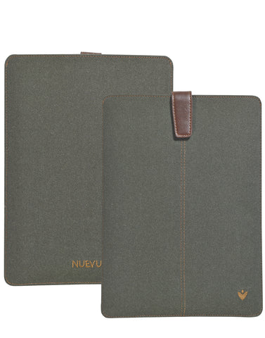 Samsung Galaxy Tab S3 Sleeve Case in Green Cotton Twill