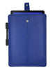 Samsung Galaxy Tab S4 Sleeve Case in French Blue Faux Leather | Screen Cleaning and Sanitizing Lining.