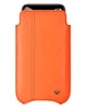 NueVue iPhone 11/iPhone XR Case Faux Leather  | Flame Orange | Sanitizing Screen Cleaning Case