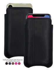 iPhone 12 and iPhone 12 Pro Case | Screen Cleaning and Sanitizing Lining | Genuine USA Cowhide Napa Leather