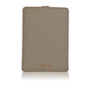 iPad mini Sleeve Case in Khaki Cotton Twill | Screen Cleaning Sanitizing Lining.