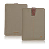 iPad mini Sleeve Case in Khaki Cotton Twill | Screen Cleaning Sanitizing Lining.