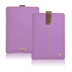 iPad mini Sleeve Case Canvas in Light Purple | Screen Cleaning Sanitizing Lining.